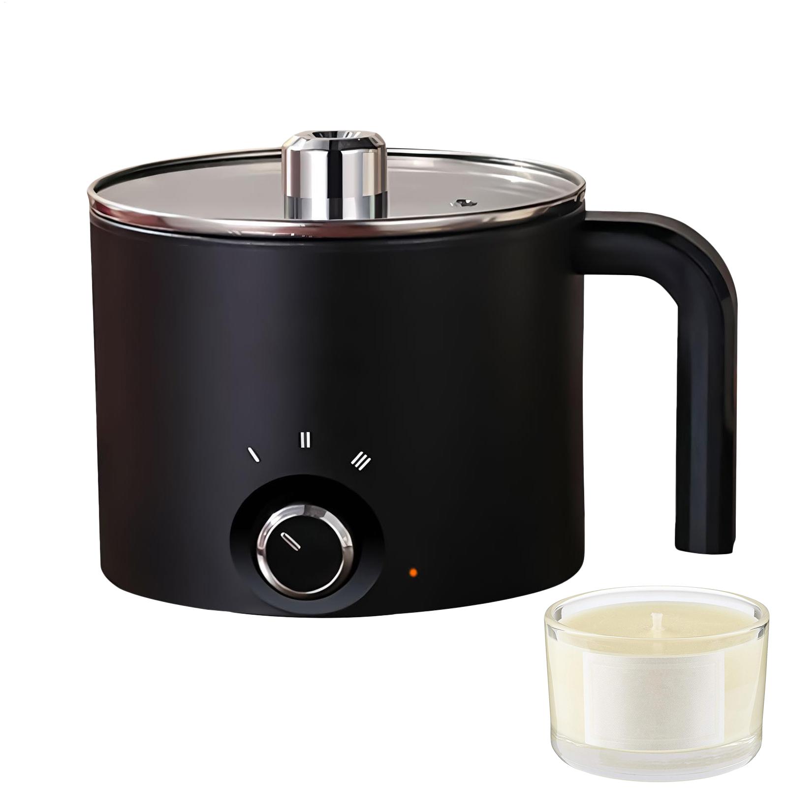 Candle Making Tutorial - キャンドルワックス溶解ポット 1.5L 大型ステンレス製電気式ノンスティックキャンドル製造ポット 溶解ピッチャー (石鹸、キャンディー、チョコレート用)