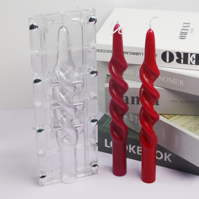ツイストストライプコラムアクリルキャンドルモールド簡単脱型ス - Candle Making Kit Diy のレビューと価格