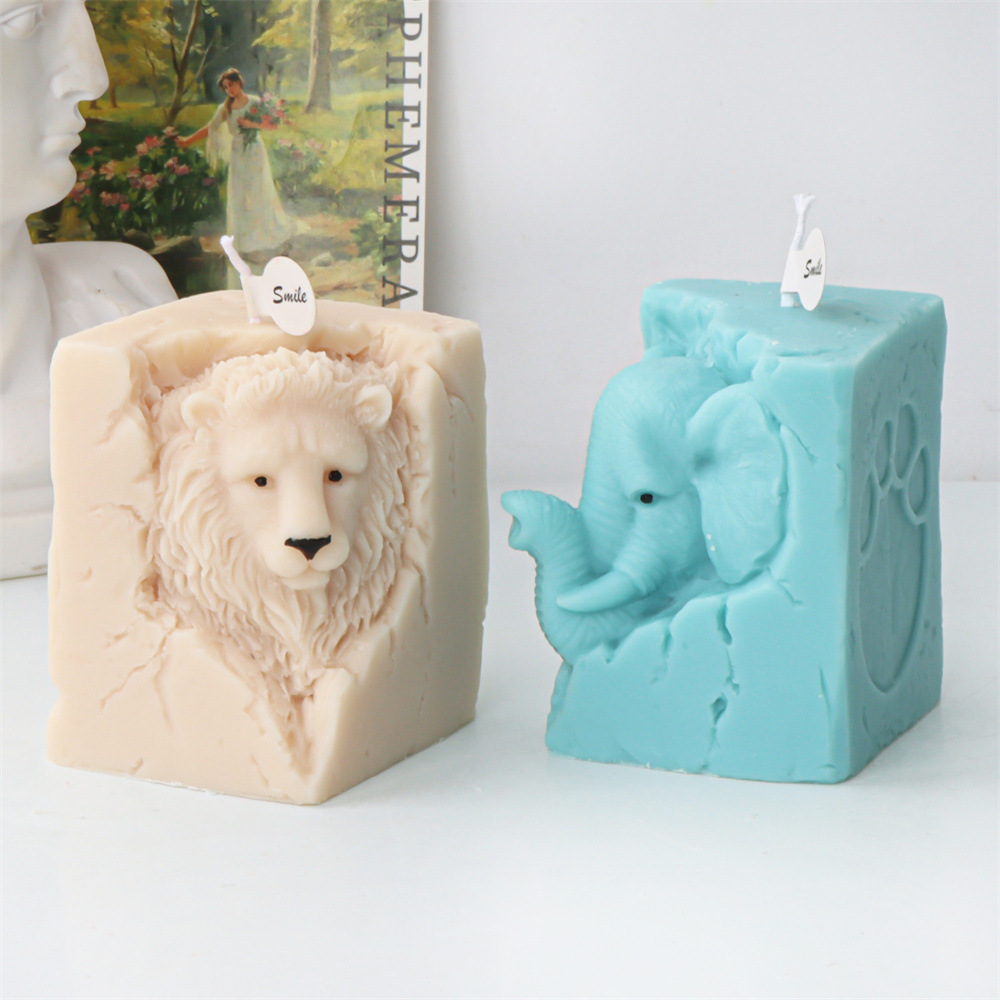 3Dシリコンキャンドル型,動物の形をした樹脂ツール,黒いクマ - Candle Making Supplies Wholesale のレビューと価格