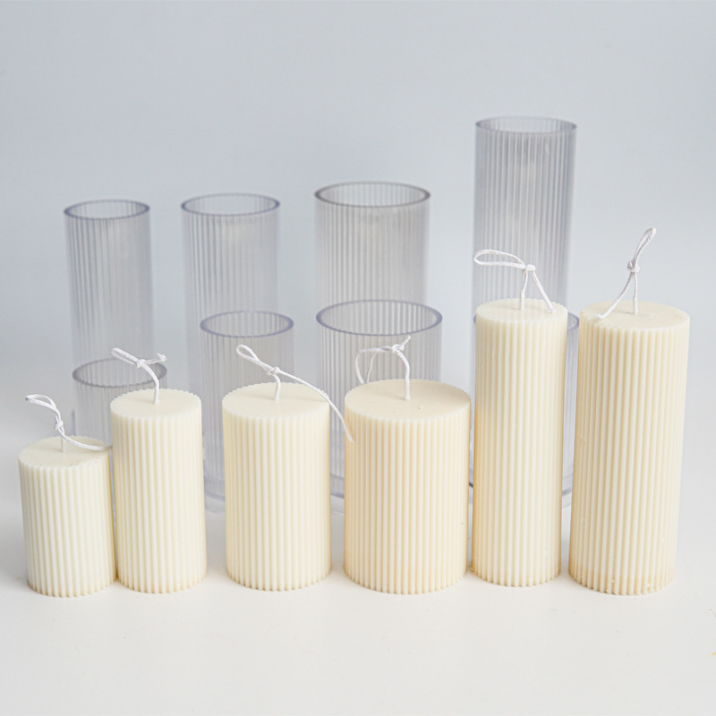 新しい DIY ピンストライプラウンド細かい歯円筒キャンドル - Candle Making Kit Diy のレビューと価格
