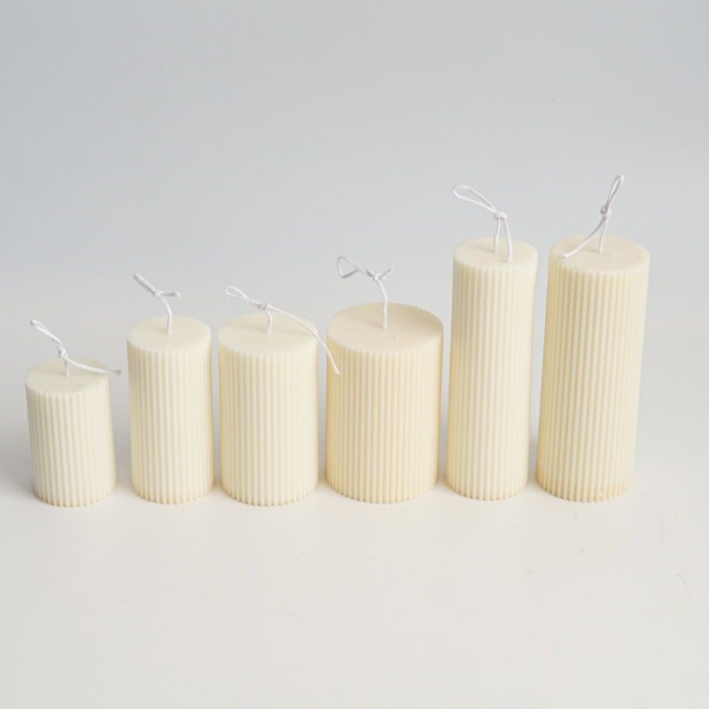 新しい DIY ピンストライプラウンド細かい歯円筒キャンドル - Candle Making Kit Diy のレビューと価格