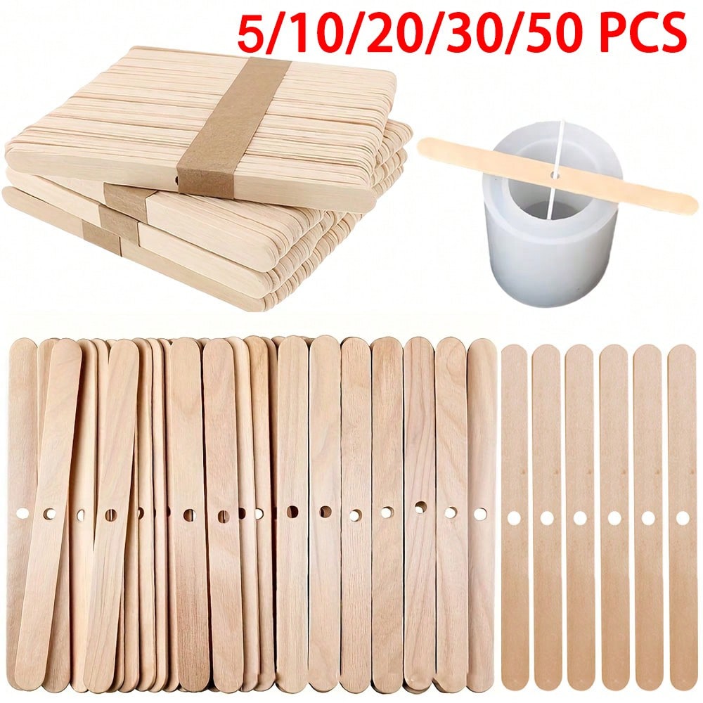 5/10/20/30/50個入り 木製キャンドル芯ホルダー  - Candle Making Kit Diy のレビューと価格