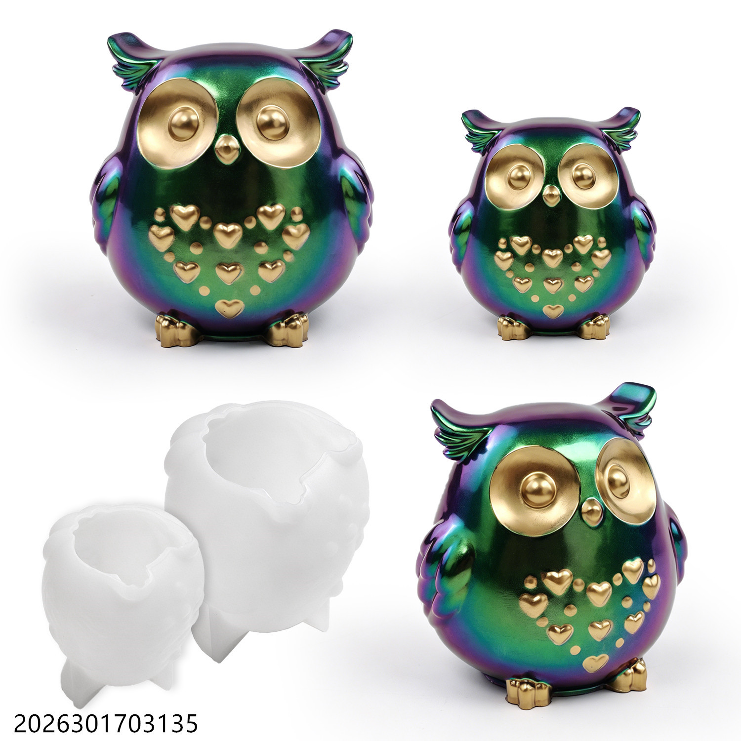 フクロウシリコンモールド 3D鳥型セット DIYエポキシ樹脂 - Candle Making Kit Diy のレビューと価格